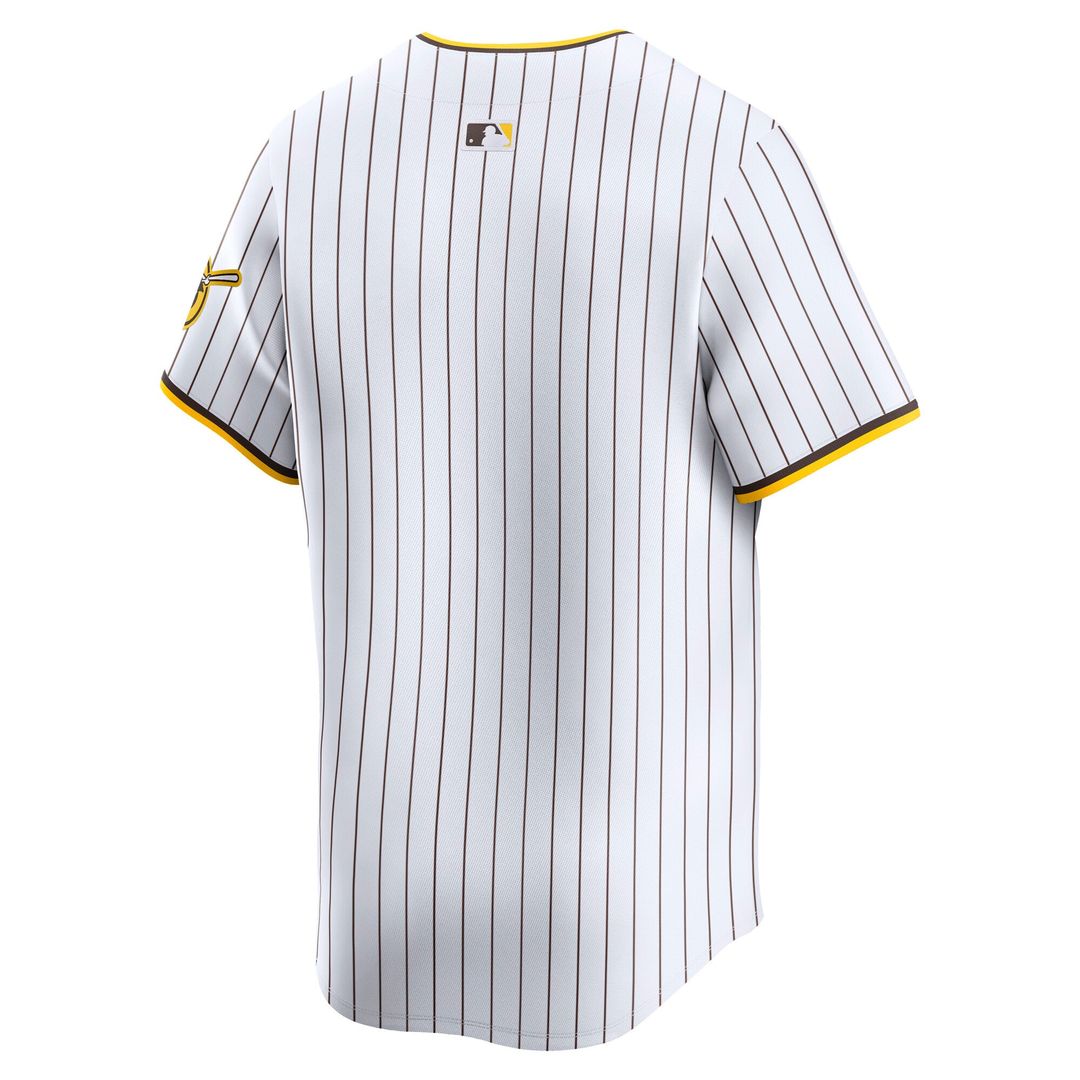 San Diego Padres Nike White Home Limited Jersey product image 3, provided for visual reference and product detail review