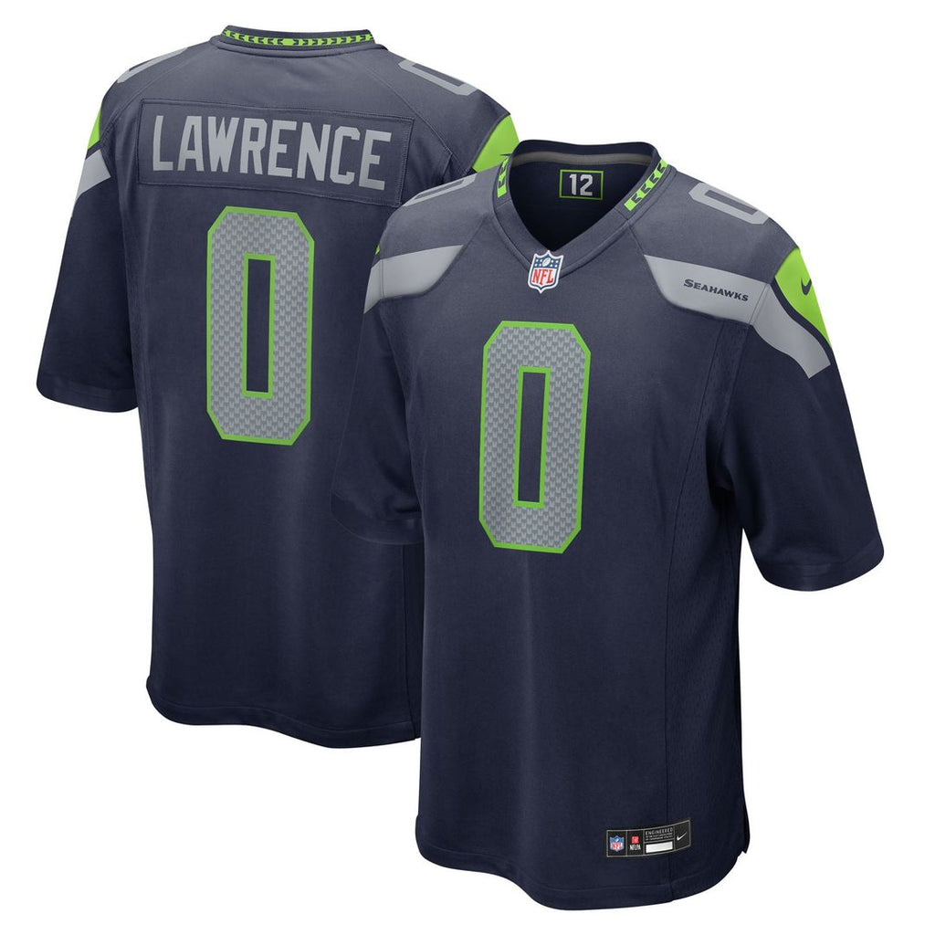 Seattle Seahawks DeMarcus Lawrence Nike College Navy Team Game Jersey product image 1, provided for visual reference and