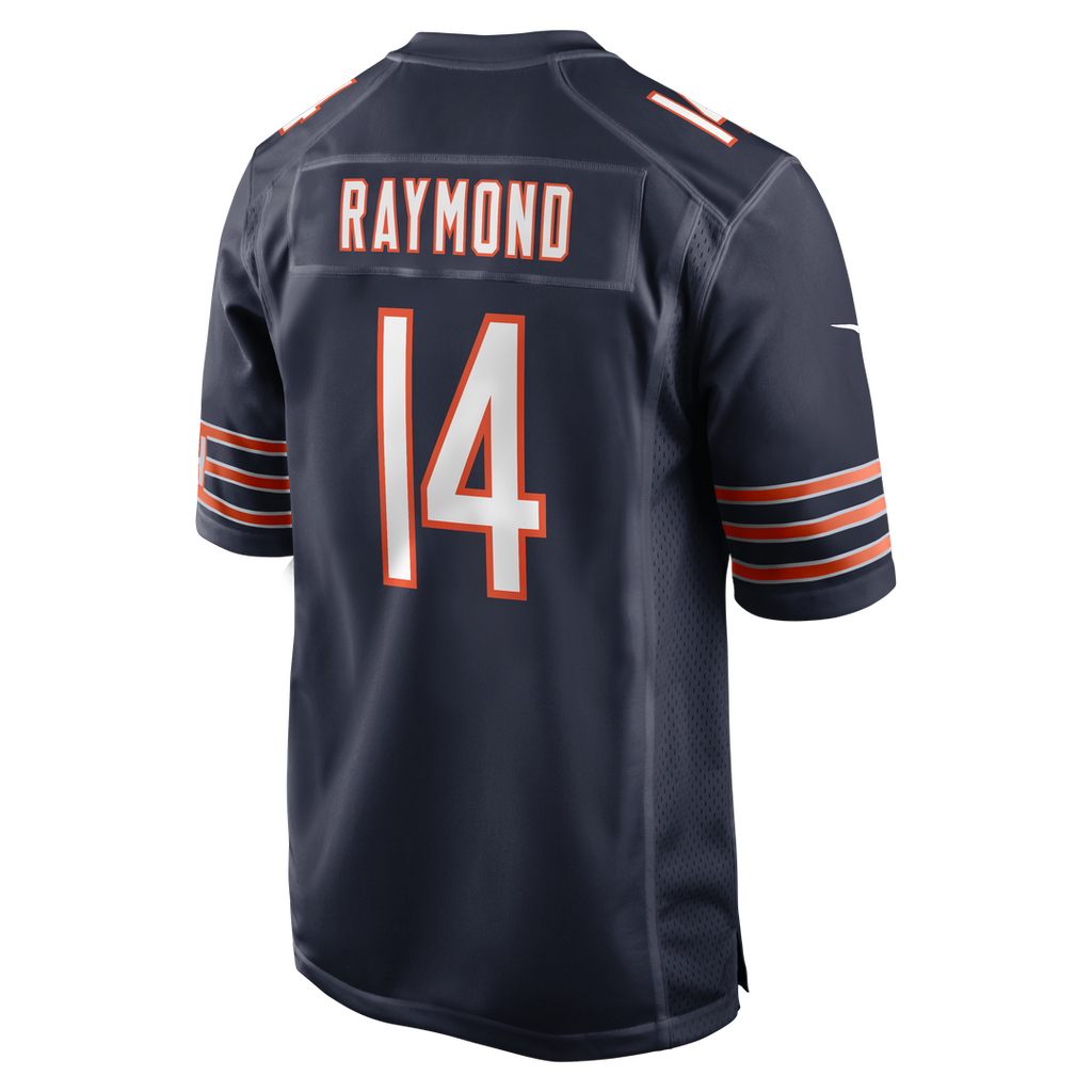 Chicago Bears Kalif Raymond Nike Navy Team Game Jersey product image 3, provided for visual reference and product detail