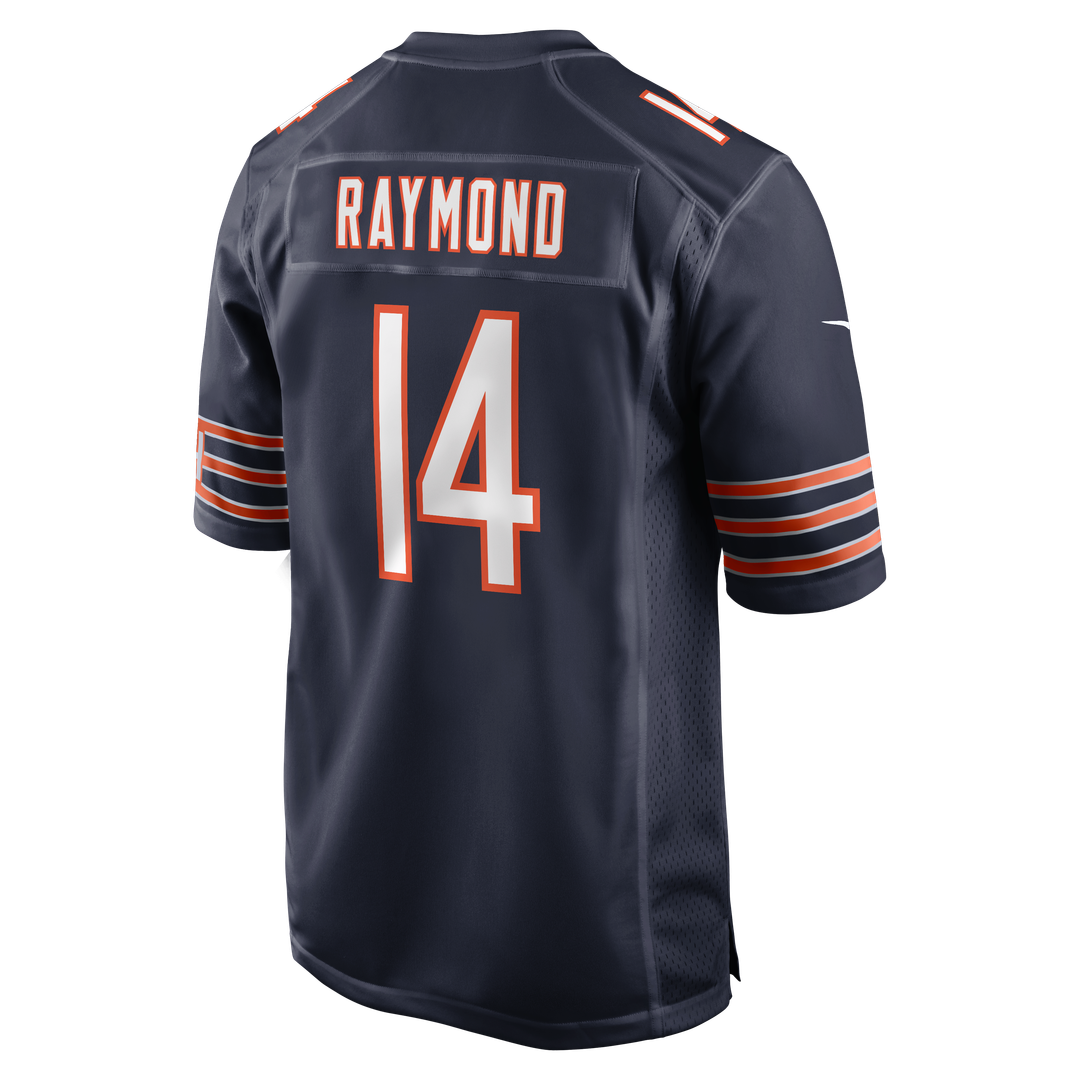 Chicago Bears Kalif Raymond Nike Navy Team Game Jersey product image 3, provided for visual reference and product detail
