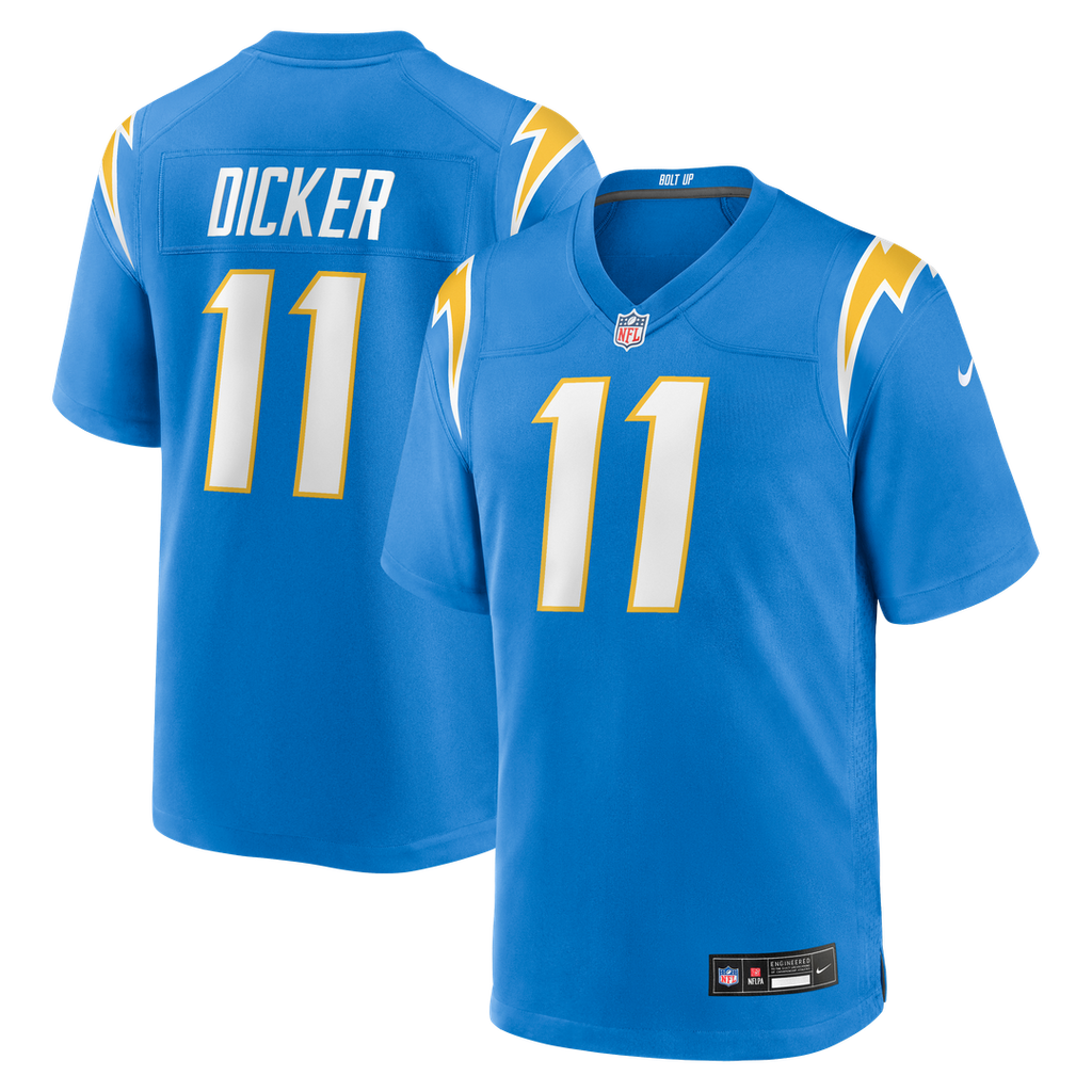 Los Angeles Chargers Cameron Dicker Nike Navy Alternate Game Jersey product image 7, provided for visual reference and