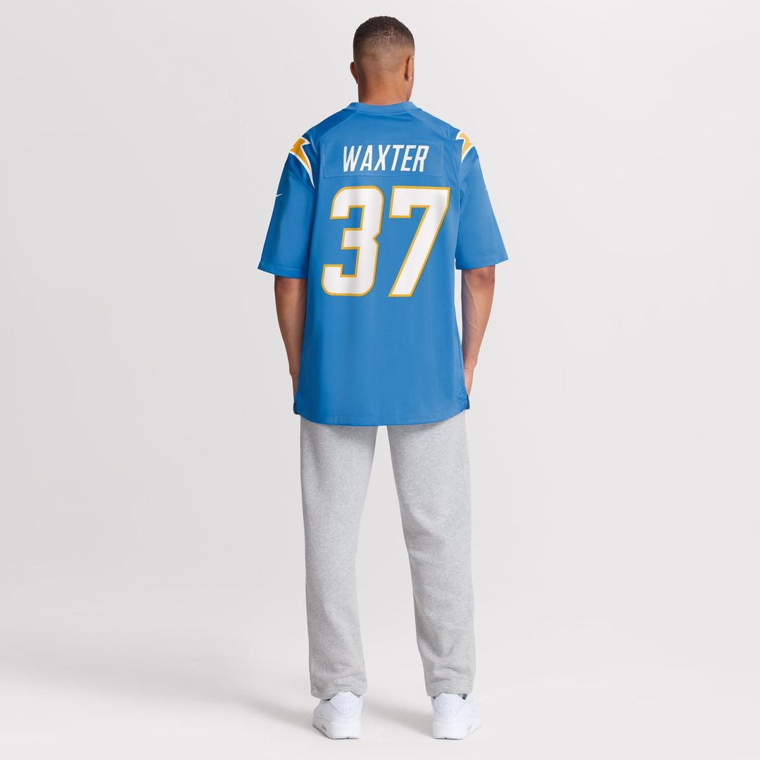 Los Angeles Chargers Isas Waxter Nike Powder Blue Team Game Jersey product image 5, provided for visual reference and