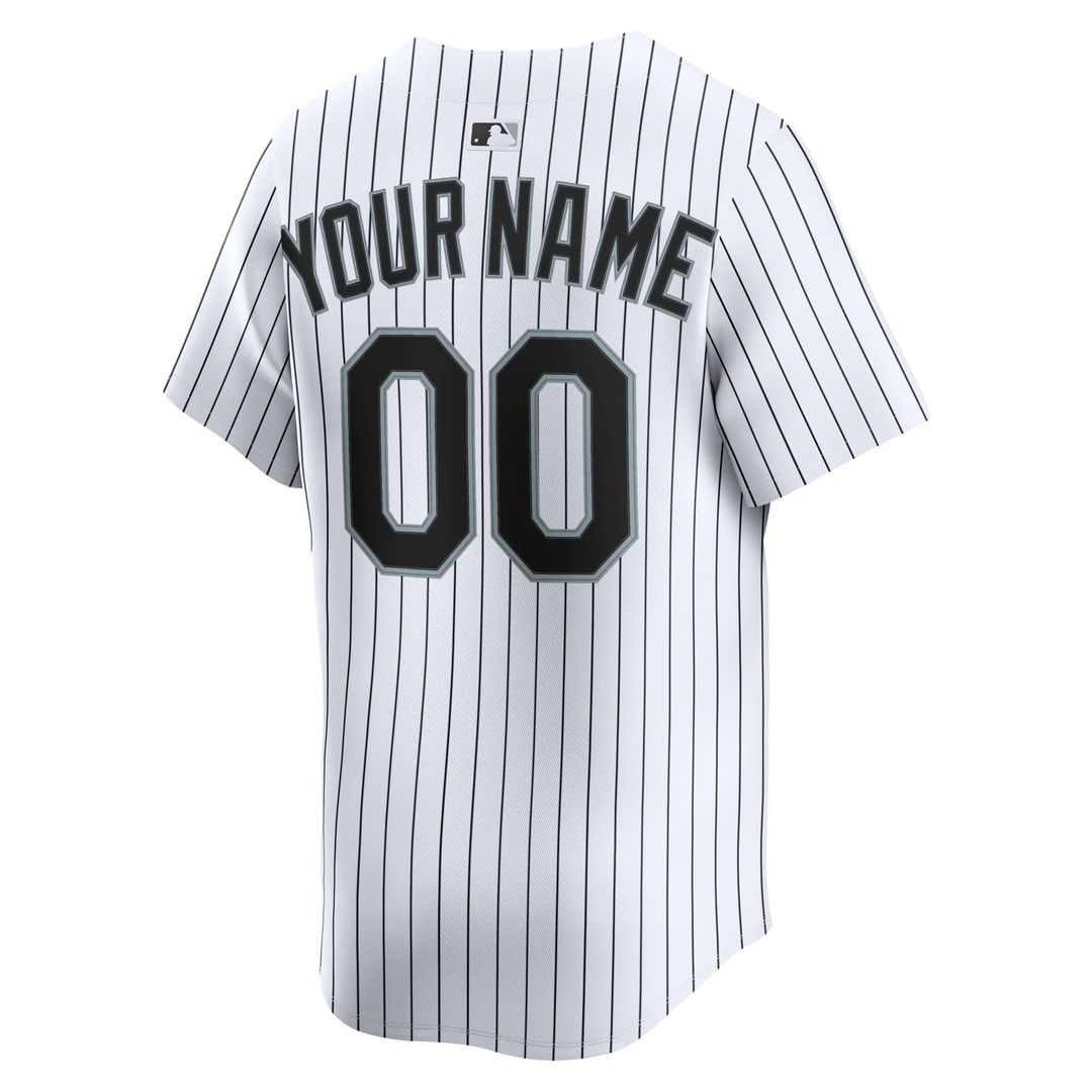 Chicago White Sox Nike White Home Limited Custom Jersey product image 3, provided for visual reference and product detail