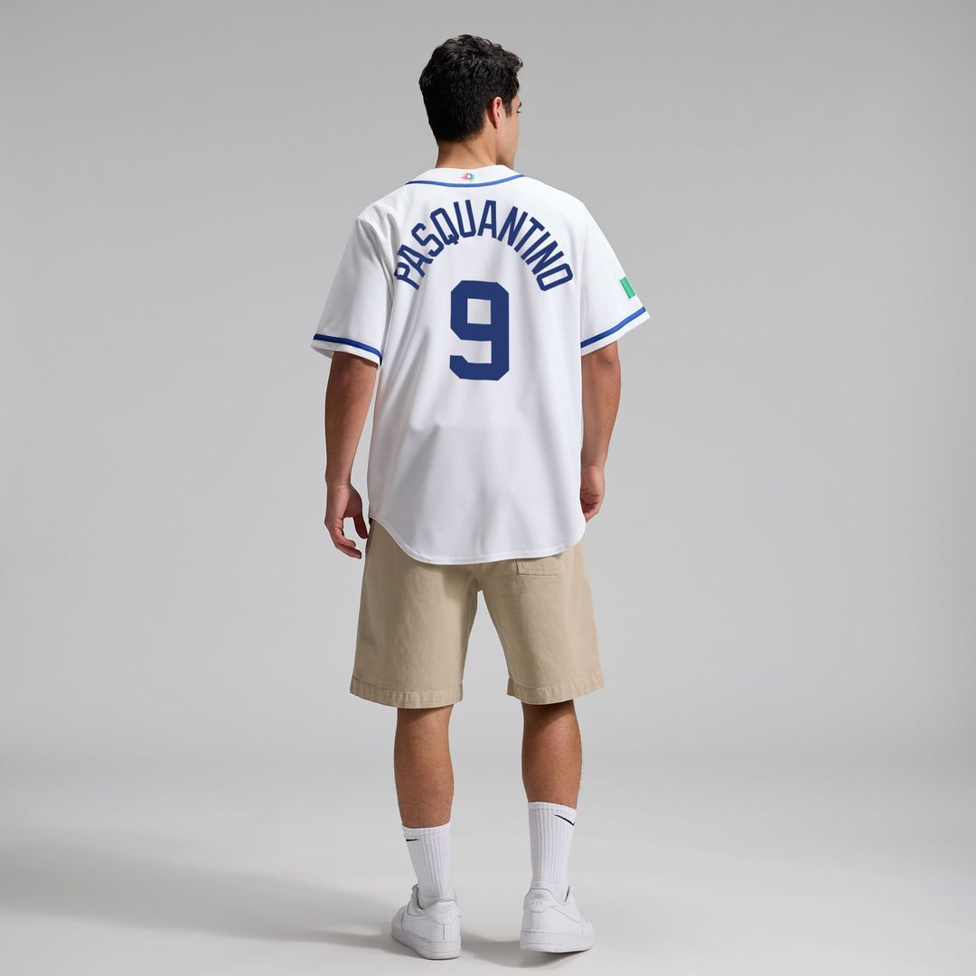 Italy Baseball Vinnie Pasquantino Nike White 2026 World Baseball Classic Home Stadium Jersey product image 5, provided for