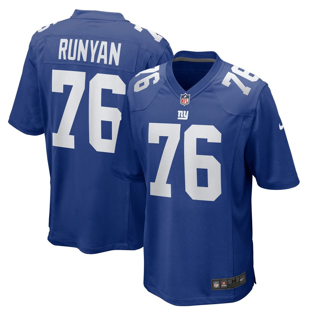 New York Giants Jon Runyan Nike Royal Team Game Jersey product image 1, provided for visual reference and product detail