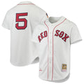 Boston Red Sox Nomar Garciaparra Mitchell & Ness White 1997 Cooperstown Collection Authentic Jersey product image 1,