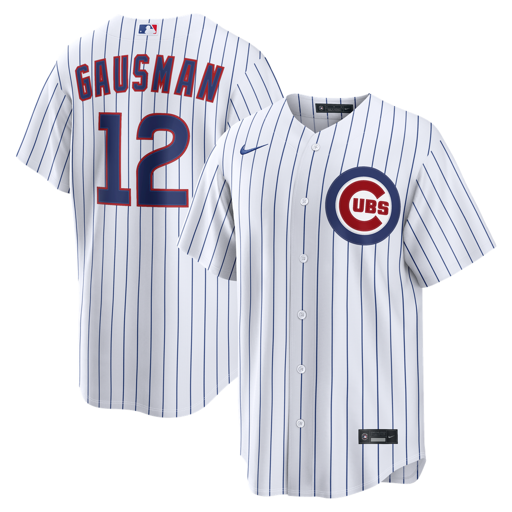 Chicago Cubs Kevin Gausman Nike White Home Replica Jersey product image 1, provided for visual reference and product detail