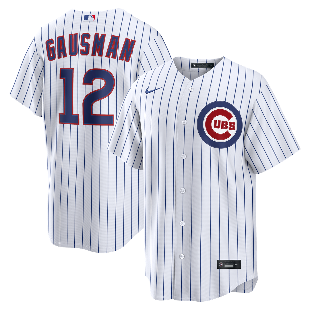 Chicago Cubs Kevin Gausman Nike White Home Replica Jersey product image 1, provided for visual reference and product detail
