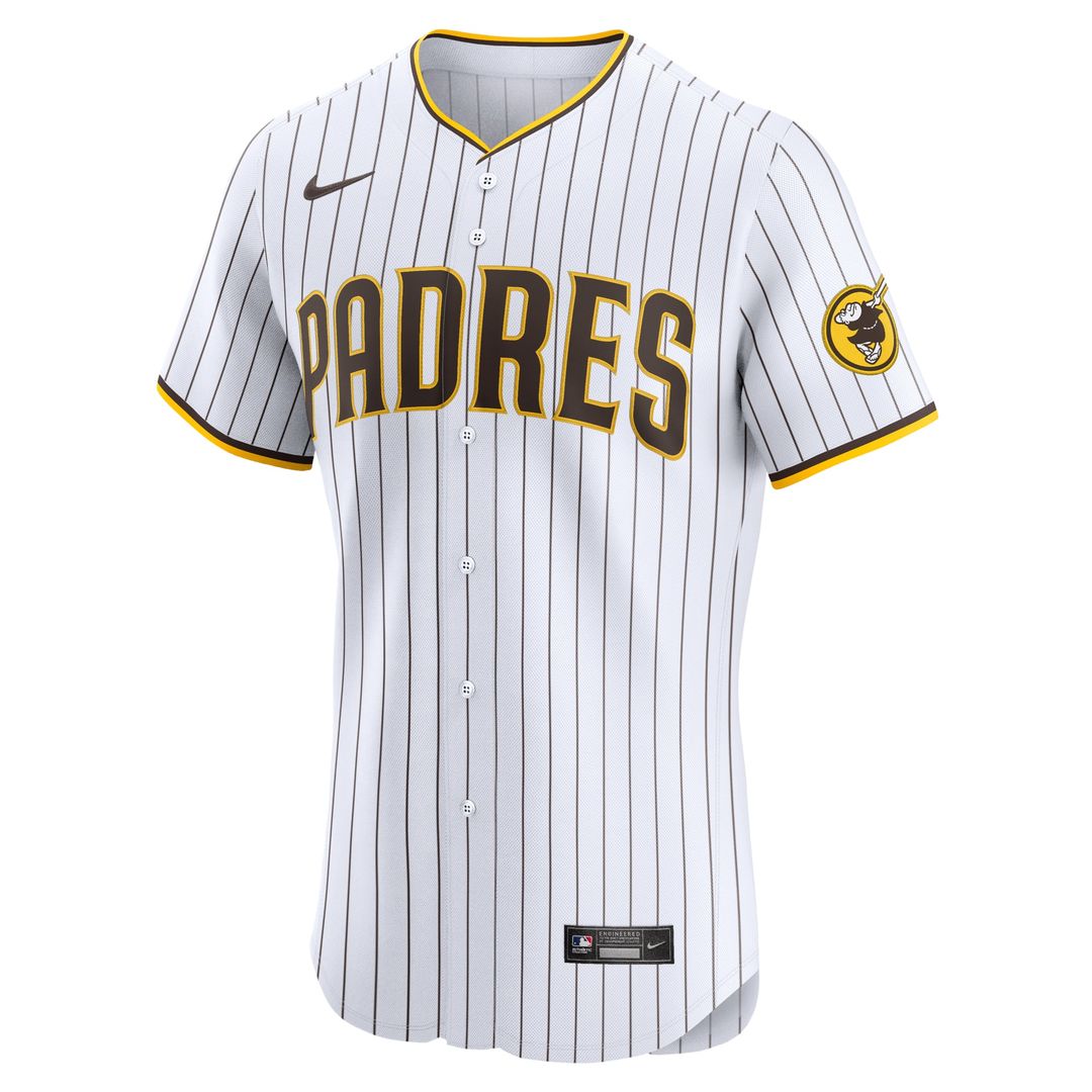 San Diego Padres Xander Bogaerts Nike White Home Elite Jersey product image 2, provided for visual reference and product
