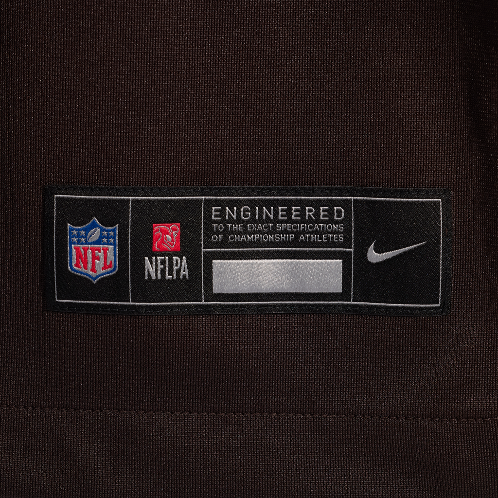 Cleveland Browns Taylen Green Nike Brown Game Jersey product image 8, provided for visual reference and product detail review