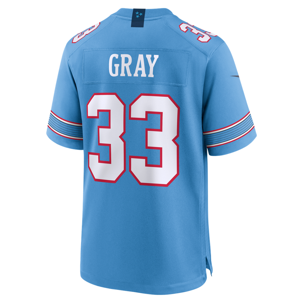 Tennessee Titans Cedric Gray Nike Light Blue Game Jersey product image 3, provided for visual reference and product detail