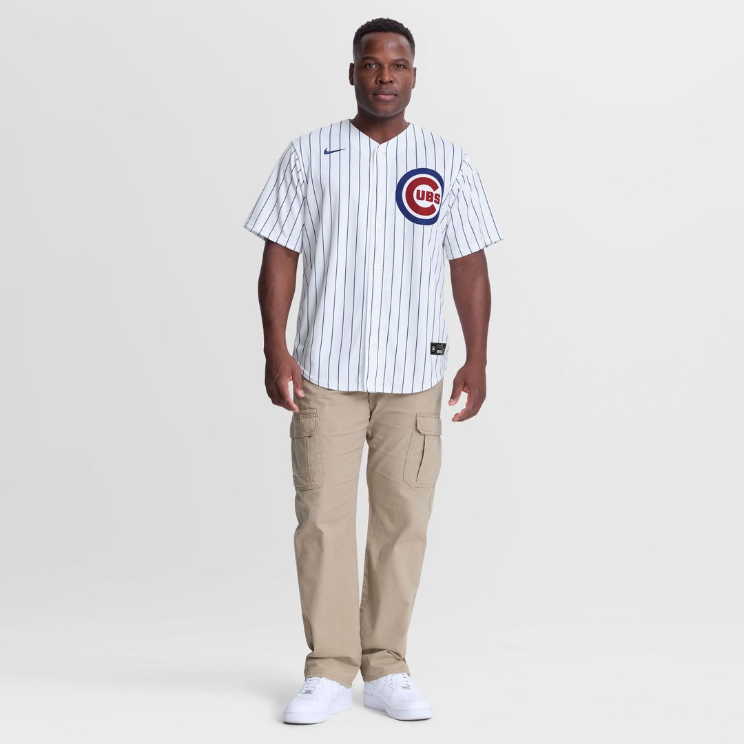 Chicago Cubs Ryan Zeferjahn Nike White Home Replica Jersey product image 2, provided for visual reference and product detail