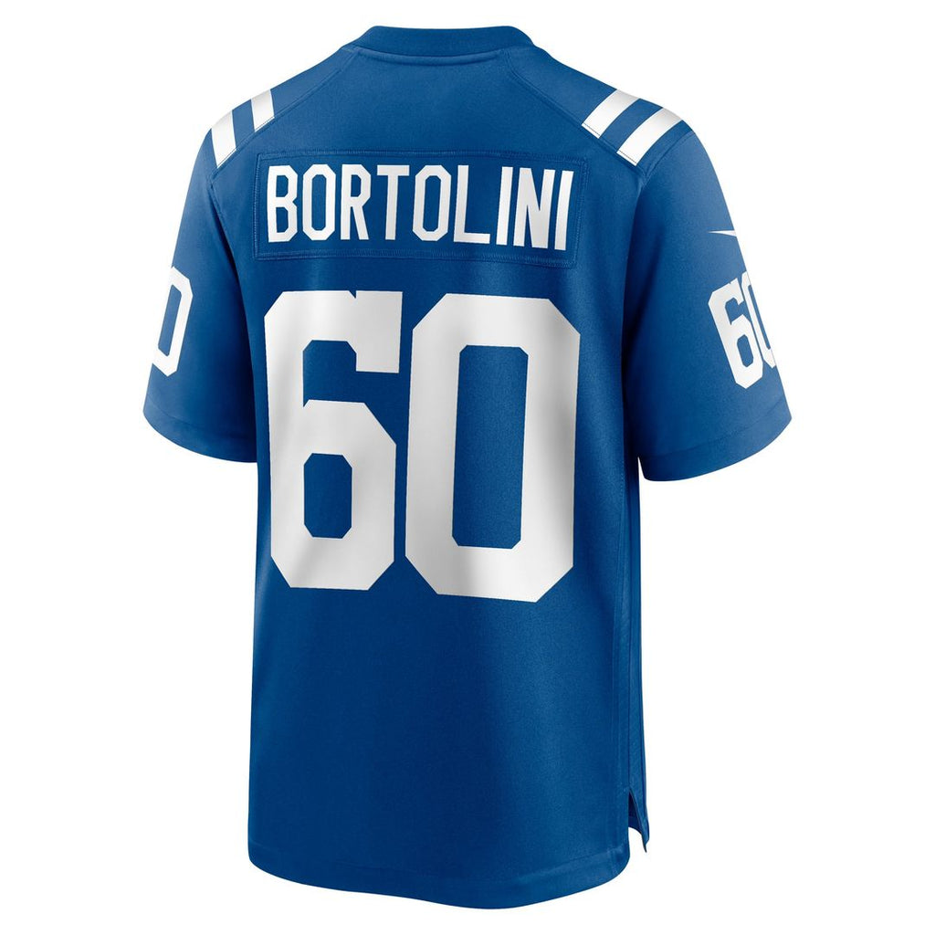 Indianapolis Colts Tanor Bortolini Nike Royal Game Jersey product image 3, provided for visual reference and product detail