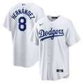Los Angeles Dodgers Enrique Hernández Nike White Home Replica Jersey product image 1, provided for visual reference and