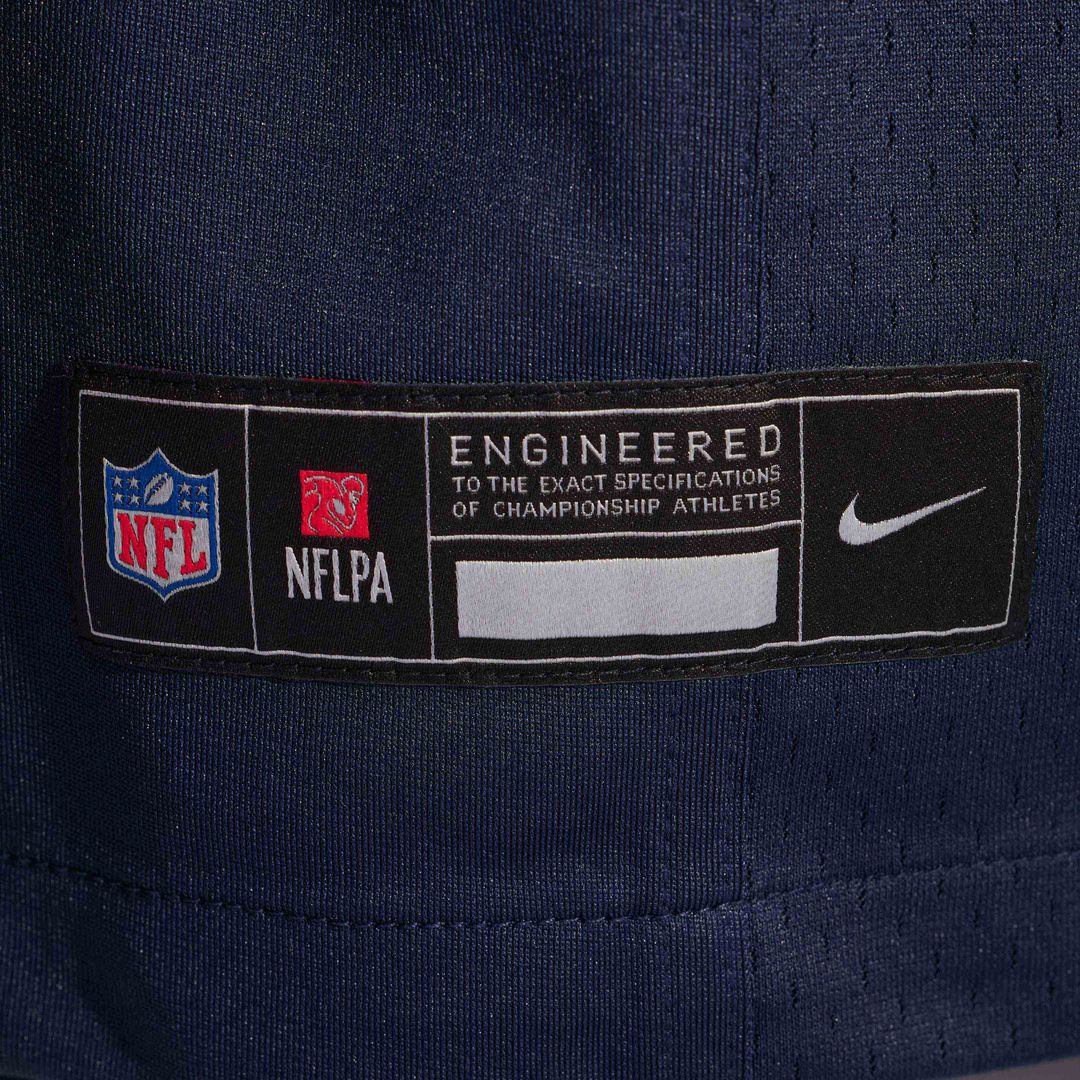 Chicago Bears Shemar Turner Nike Navy Team Game Jersey product image 6, provided for visual reference and product detail