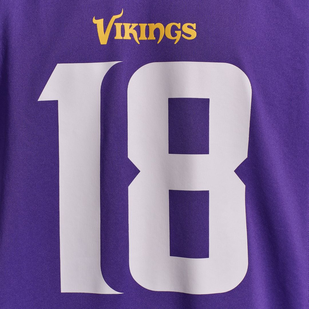 Minnesota Vikings Justin Jefferson Nike Purple Player Game Jersey product image 10, provided for visual reference and