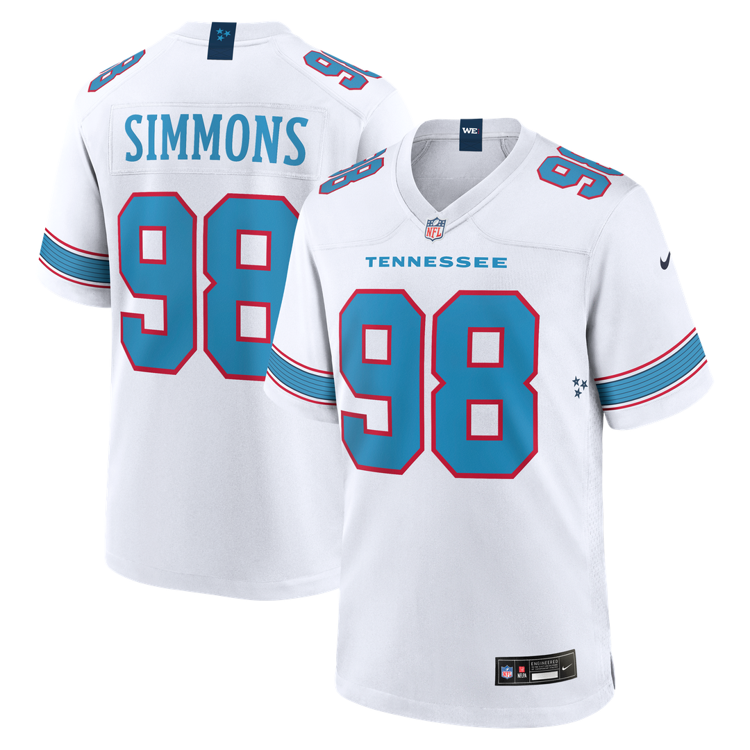Tennessee Titans Jeffery Simmons Nike Light Blue Game Jersey product image 13, provided for visual reference and product