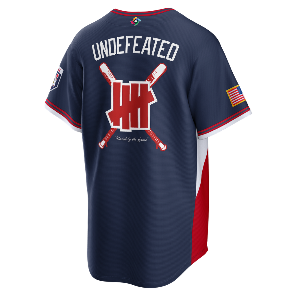 USA Baseball Nike x Undefeated Navy 2026 World Baseball Classic Stadium Jersey product image 3, provided for visual