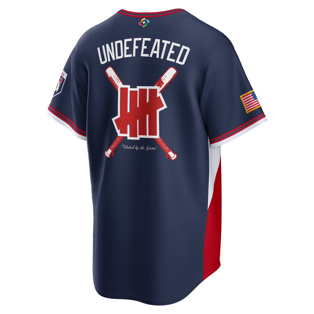 USA Baseball Nike x Undefeated Navy 2026 World Baseball Classic Stadium Jersey product image 3, provided for visual