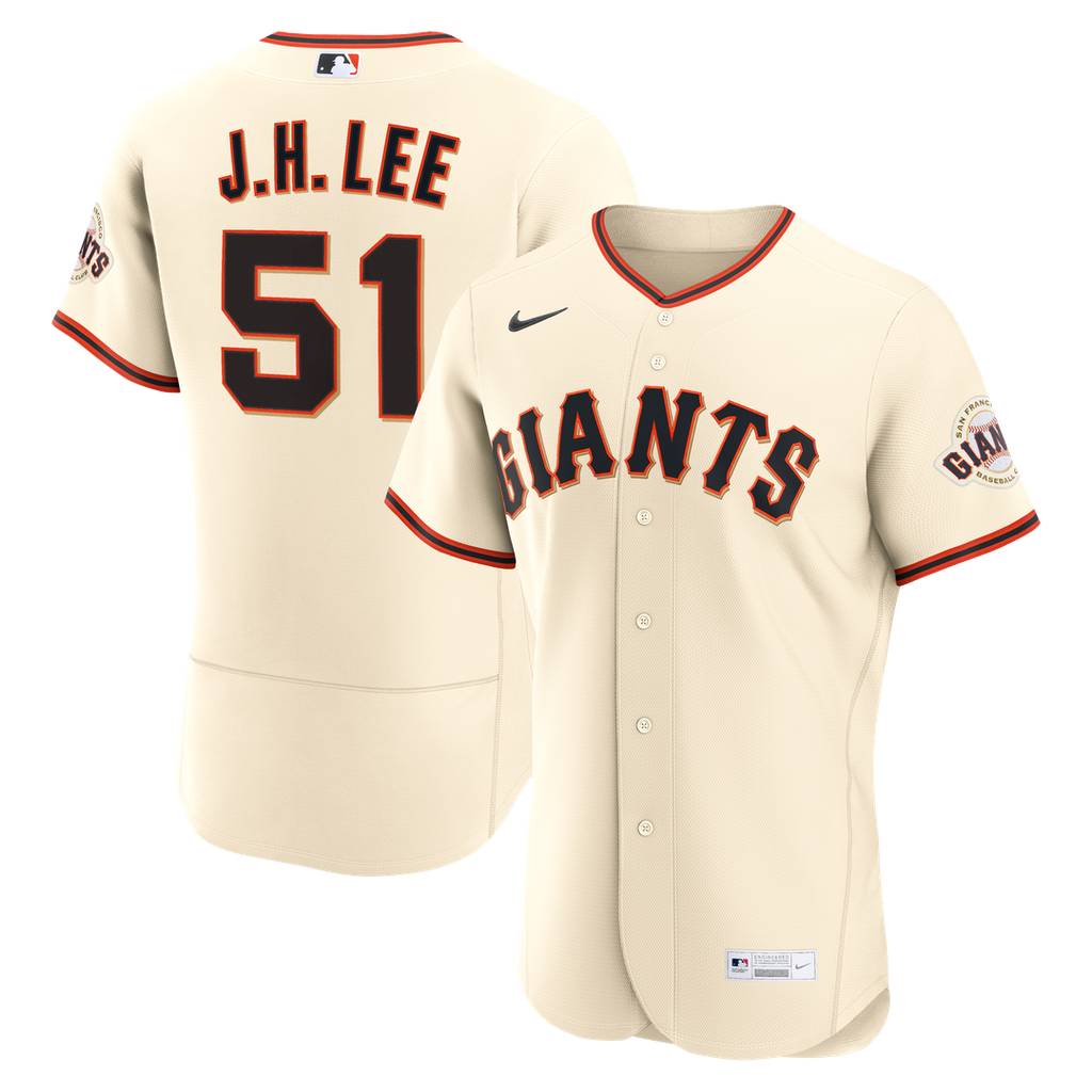 San Francisco Giants Jung Hoo Lee Nike Cream Home Authentic Jersey product image 1, provided for visual reference and