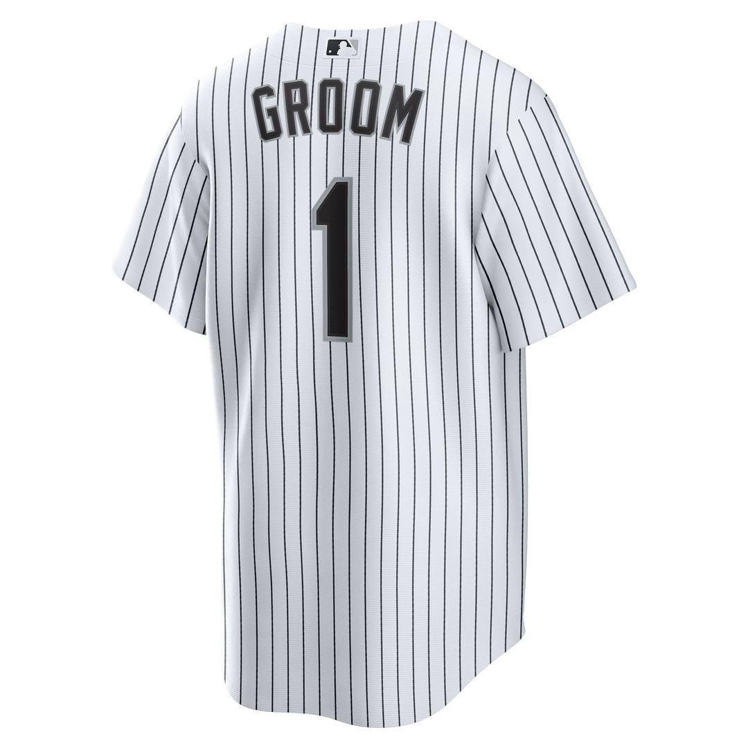 Chicago White Sox Nike White #1 Groom Home Replica Jersey product image 3, provided for visual reference and product detail