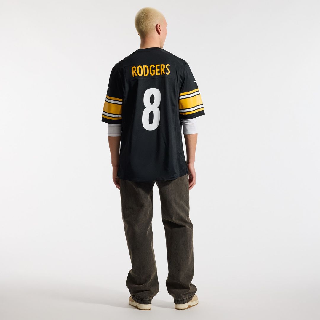 Pittsburgh Steelers Aaron Rodgers Nike White Game Jersey product image 11, provided for visual reference and product detail