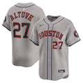 Houston Astros Jose Altuve Nike Gray Road Limited Player Jersey product image 1, provided for visual reference and product