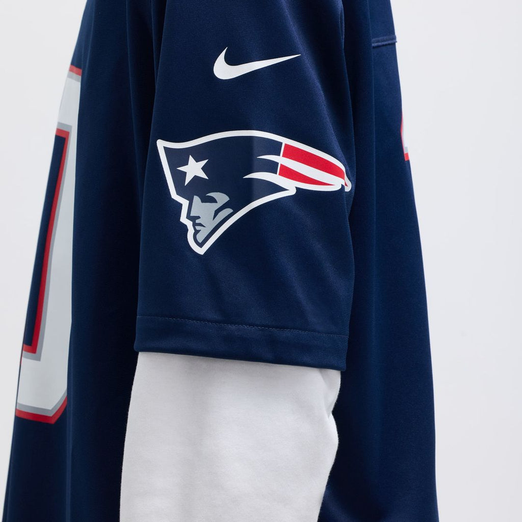 New England Patriots Drake Maye Nike White Player Game Jersey product image 16, provided for visual reference and product