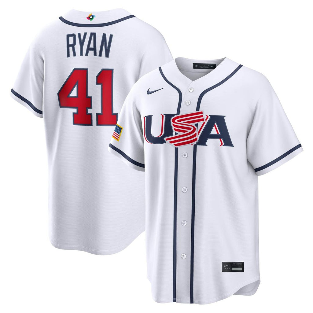 USA Baseball Joe Ryan Nike White 2026 World Baseball Classic Home Stadium Jersey product image 1, provided for visual