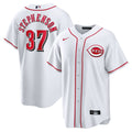 Cincinnati Reds Tyler Stephenson Nike White Home Replica Jersey product image 1, provided for visual reference and product