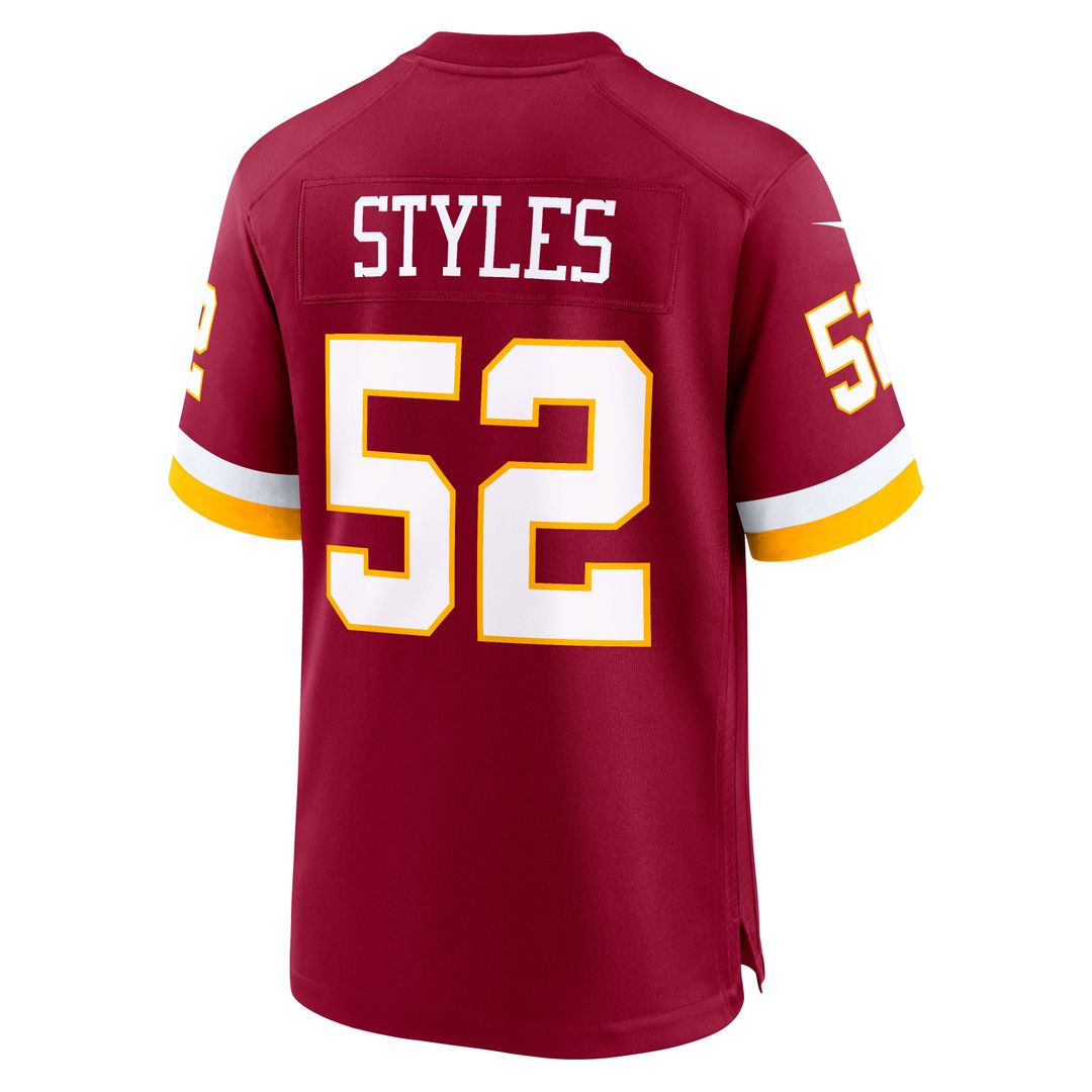 Washington Commanders Sonny Styles Nike White Game Super Bowl Era Jersey product image 17, provided for visual reference and