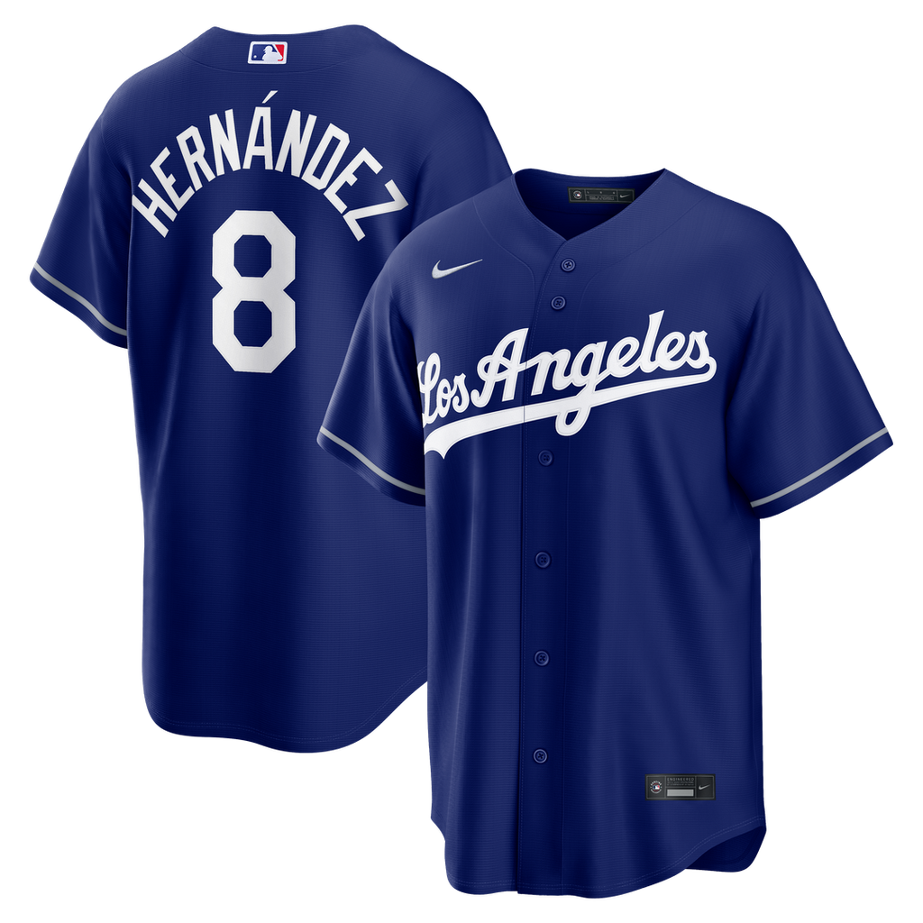 Los Angeles Dodgers Enrique Hernández Nike Royal Alternate Replica Jersey product image 1, provided for visual reference and