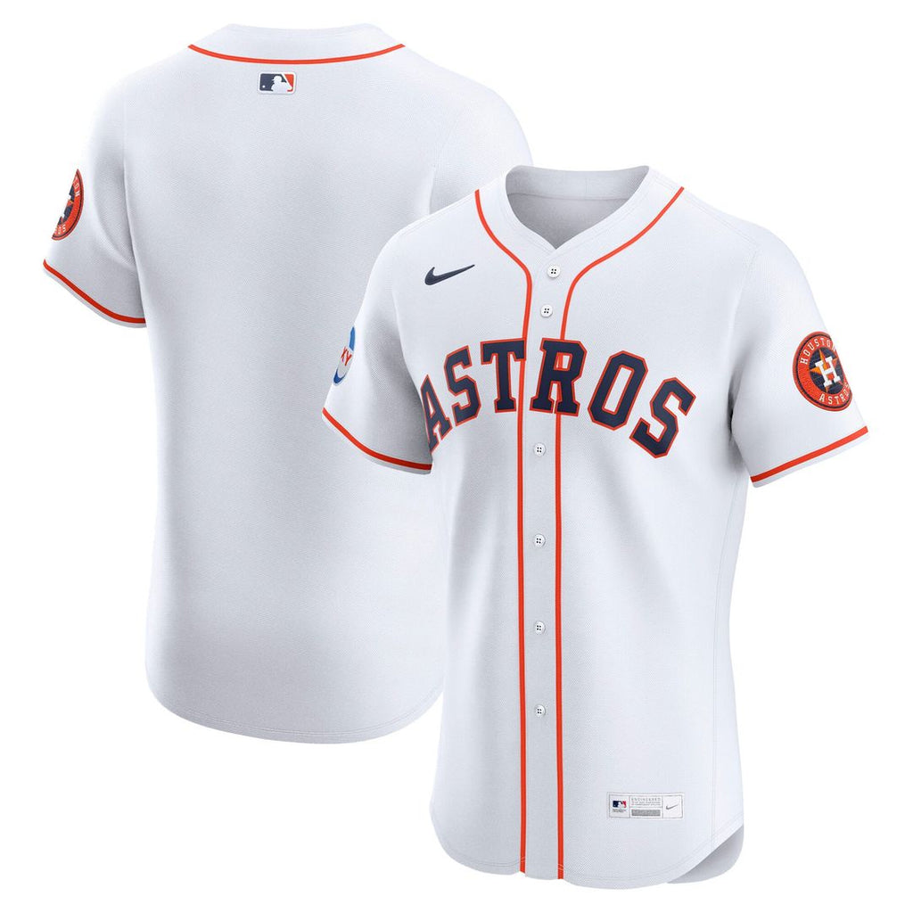 Houston Astros Nike White Home Elite Jersey product image 1, provided for visual reference and product detail review