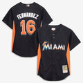 Miami Marlins Jose Fernandez Mitchell & Ness Black Authentic Batting Practice Jersey product image 1, provided for visual