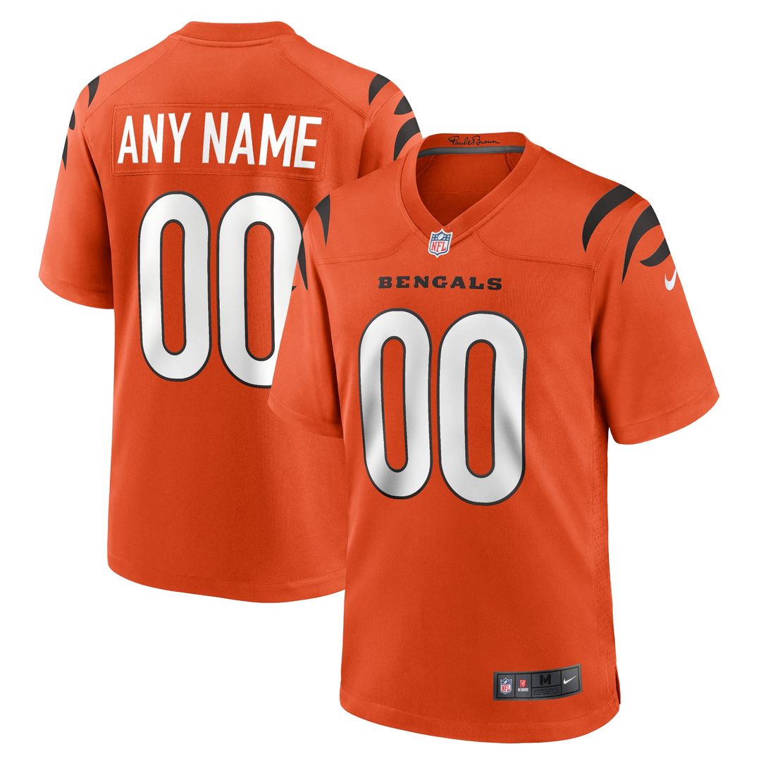 Cincinnati Bengals Nike Black Game Custom Jersey product image 17, provided for visual reference and product detail review