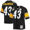 Pittsburgh Steelers 2007 Troy Polamalu Mitchell & Ness Black Authentic Throwback Retired Player Jersey product image 1,