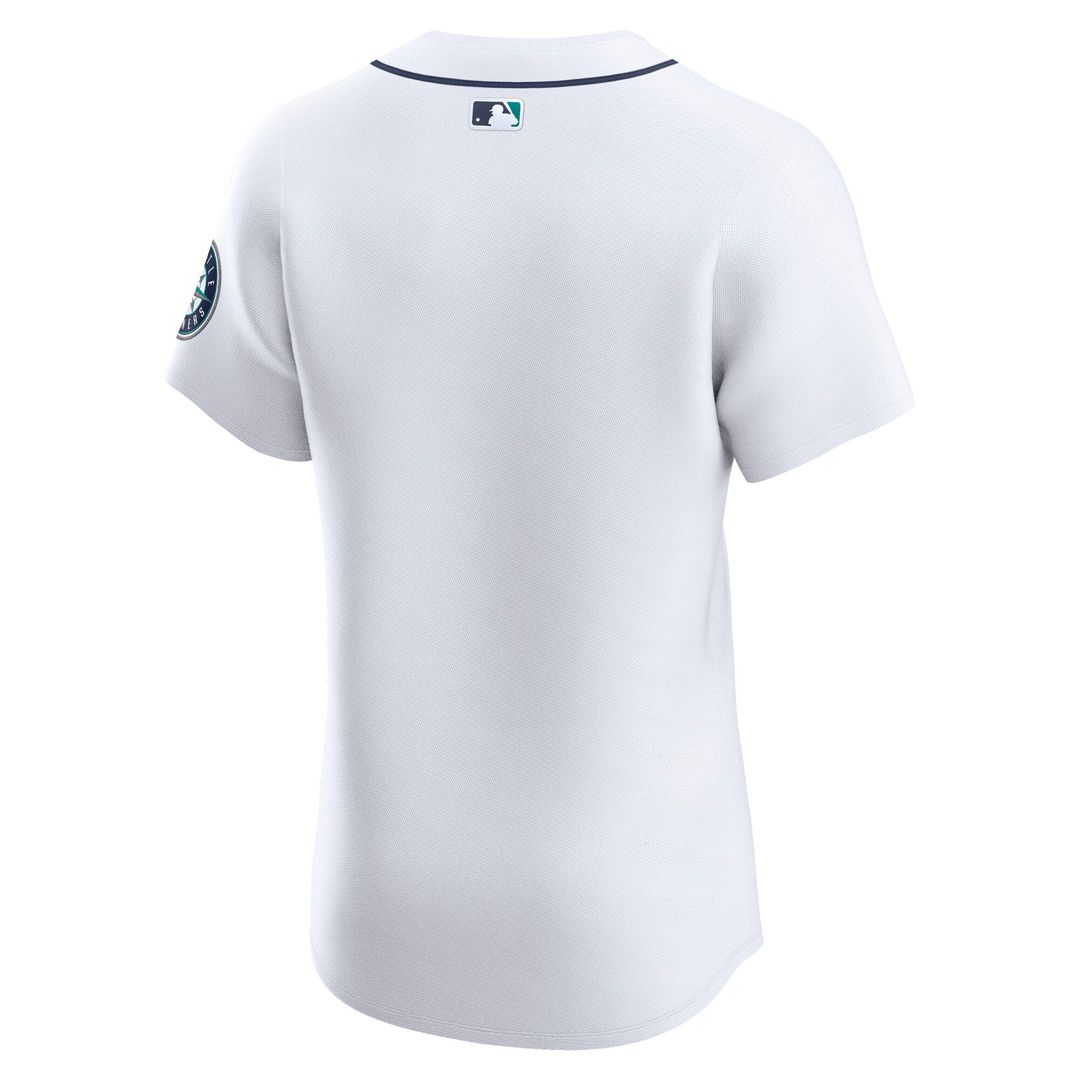 Seattle Mariners Nike White Home Elite Jersey product image 3, provided for visual reference and product detail review