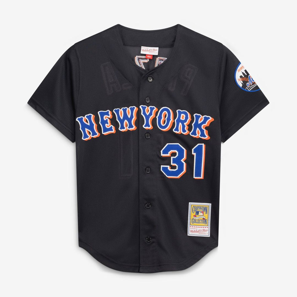New York Mets Mike Piazza Mitchell & Ness Black Cooperstown Collection 2000 Batting Practice Jersey product image 2,