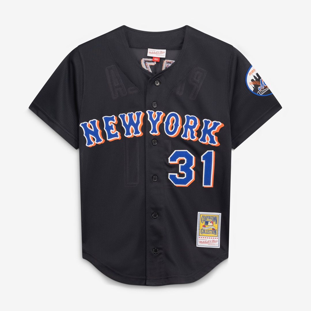 New York Mets Mike Piazza Mitchell & Ness Black Cooperstown Collection 2000 Batting Practice Jersey product image 2,