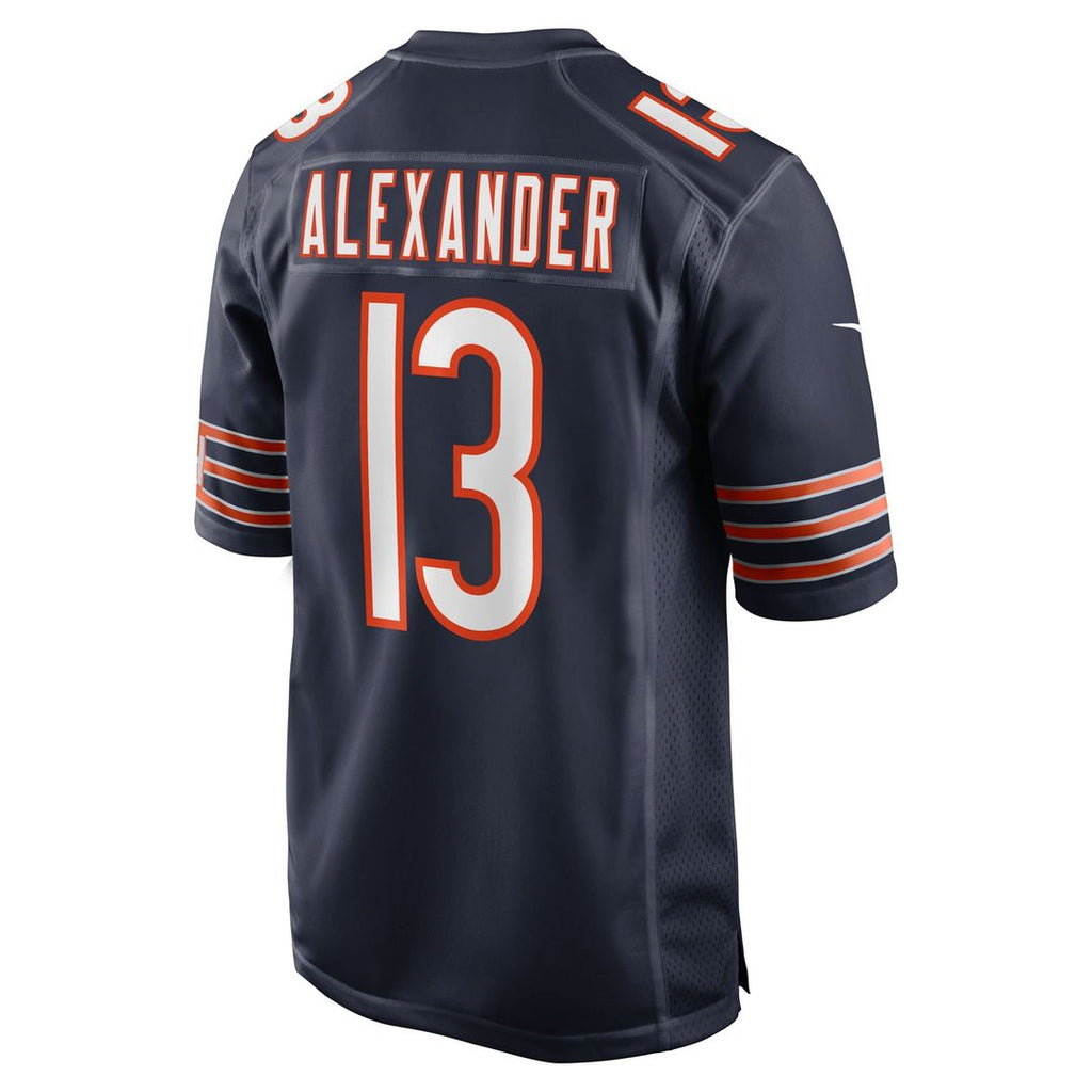 Chicago Bears Maurice Alexander Nike Navy Team Game Jersey product image 3, provided for visual reference and product detail