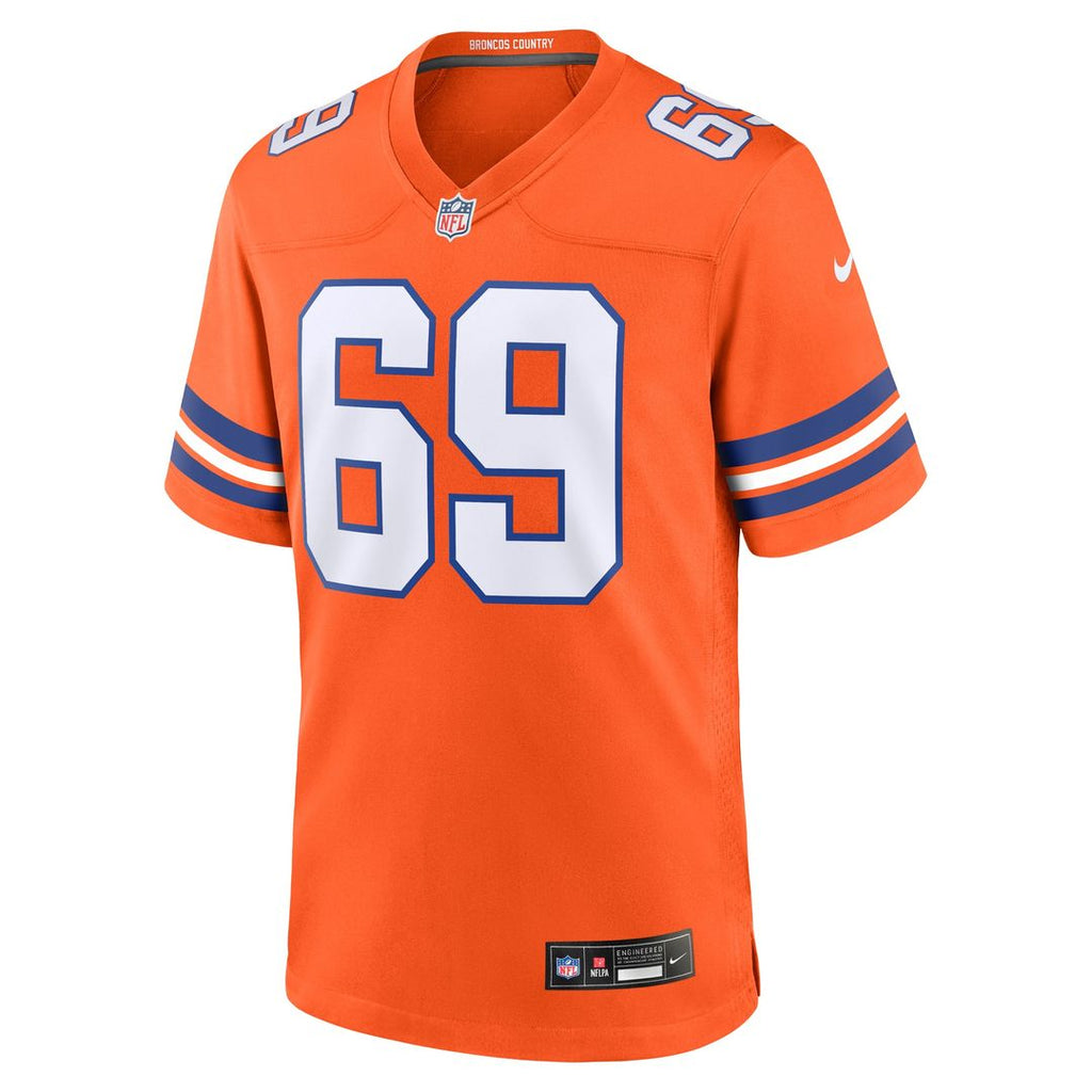Denver Broncos Mark Schlereth Nike Orange Retired Player Alternate Game Jersey product image 2, provided for visual