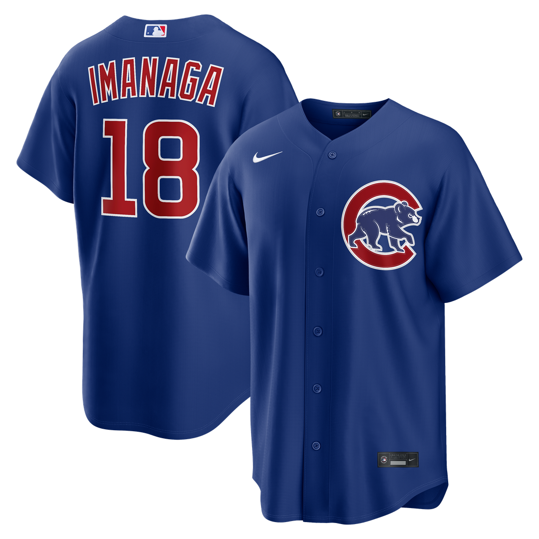 Chicago Cubs Shota Imanaga Nike Royal Alternate Replica Jersey product image 1, provided for visual reference and product
