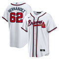 Atlanta Braves Daysbel Hernandez Nike White Home Replica Jersey product image 1, provided for visual reference and product