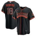 San Francisco Giants Rafael Devers Nike Black Alternate Stadium Jersey product image 1, provided for visual reference and