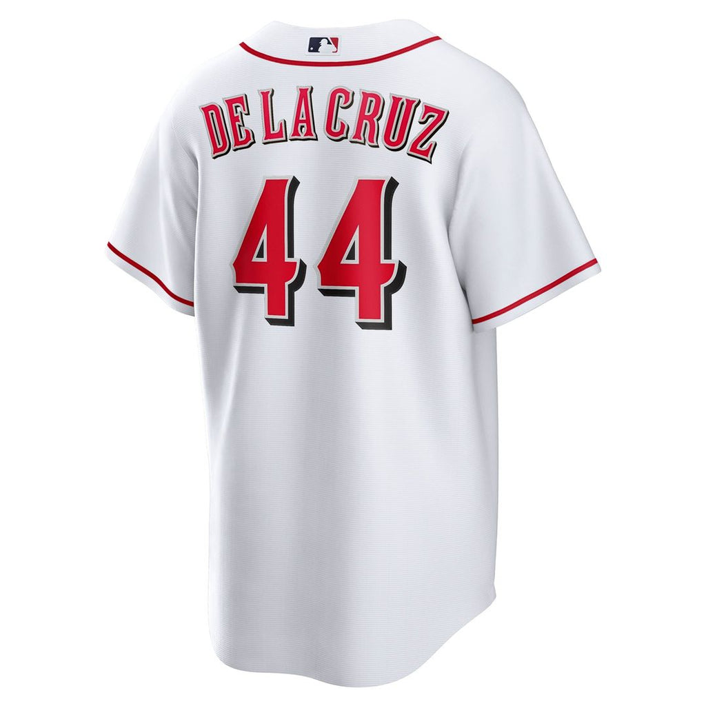 Cincinnati Reds Elly De La Cruz Nike White Home Replica Jersey product image 3, provided for visual reference and product