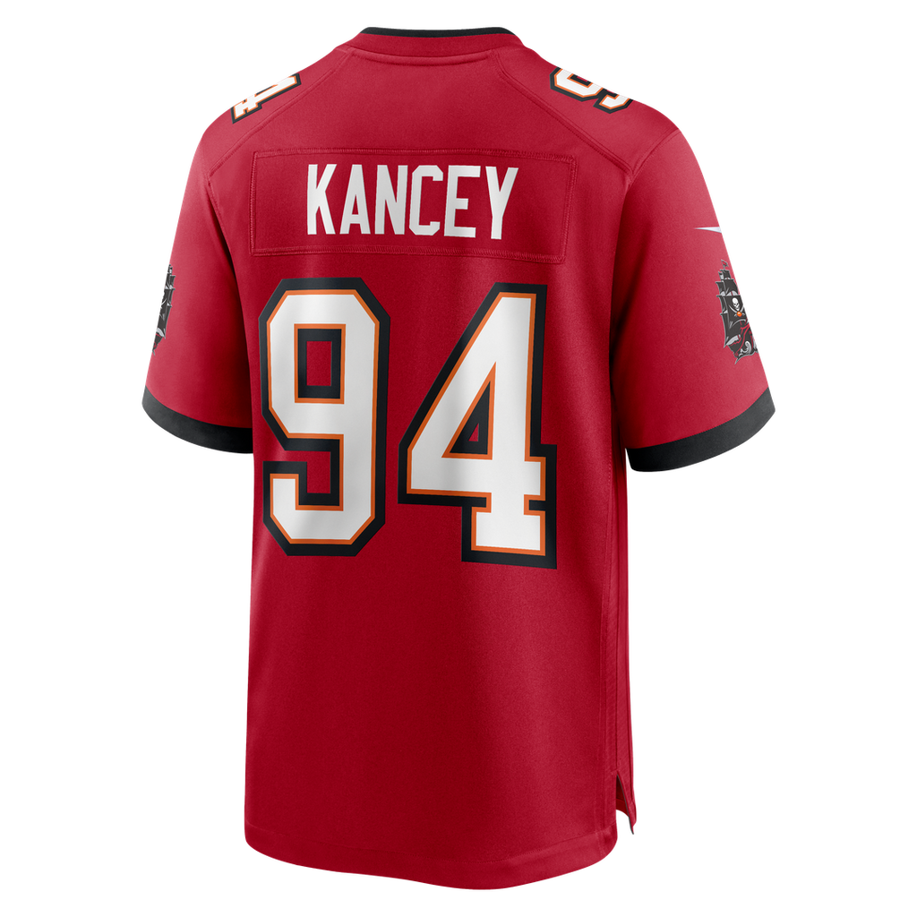 Tampa Bay Buccaneers Calijah Kancey Nike Red Game Jersey product image 3, provided for visual reference and product detail