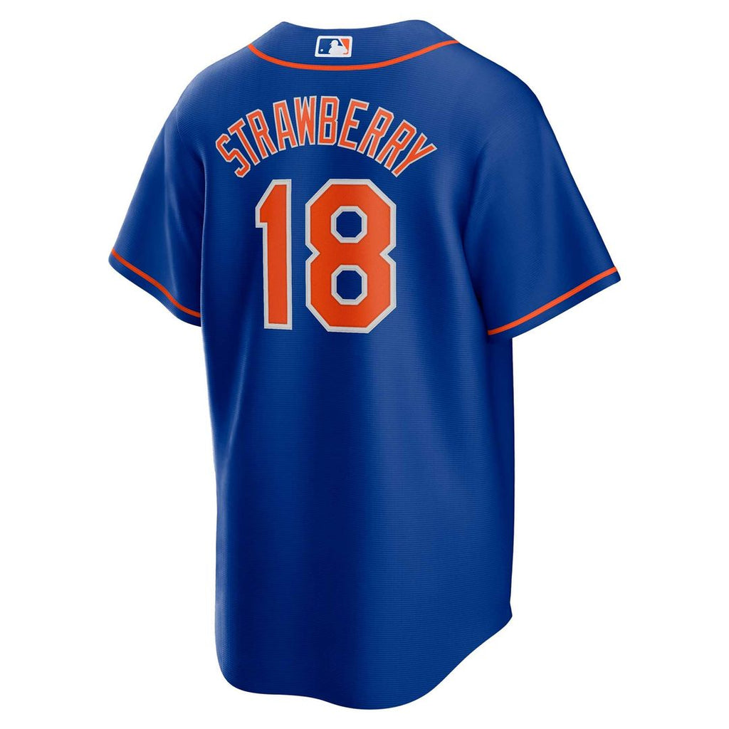New York Mets Darryl Strawberry Nike Royal Alternate Replica Player Jersey product image 3, provided for visual reference