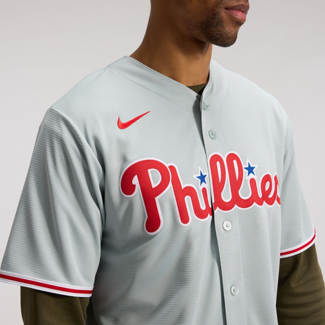 Philadelphia Phillies Bryce Harper Nike Gray Road Replica Jersey product image 22, provided for visual reference and product