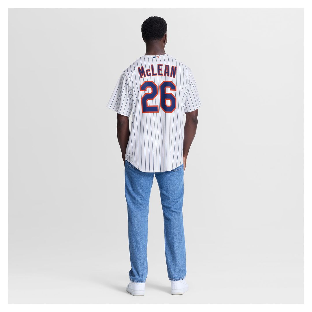 New York Mets Nolan McLean Nike White Home Replica Jersey product image 5, provided for visual reference and product detail