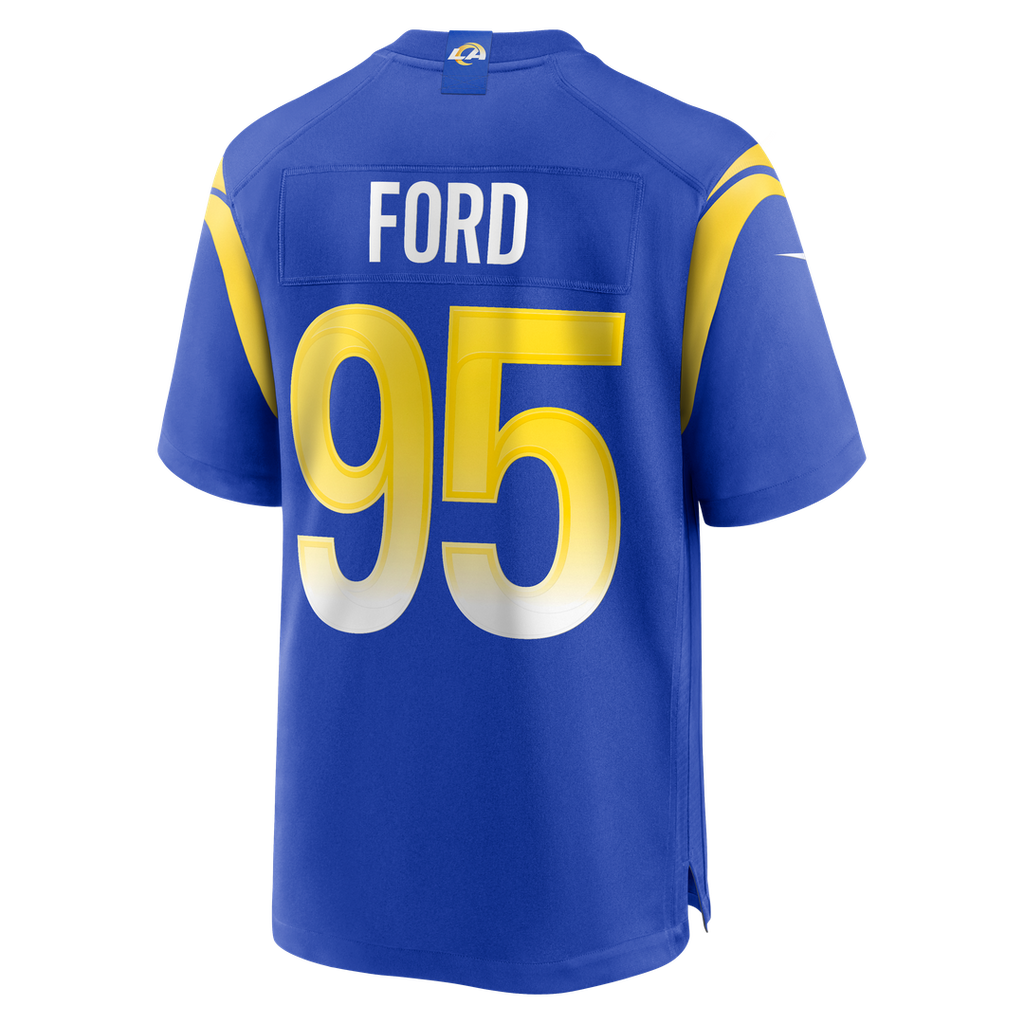 Los Angeles Rams Poona Ford Nike Royal Team Game Jersey product image 3, provided for visual reference and product detail